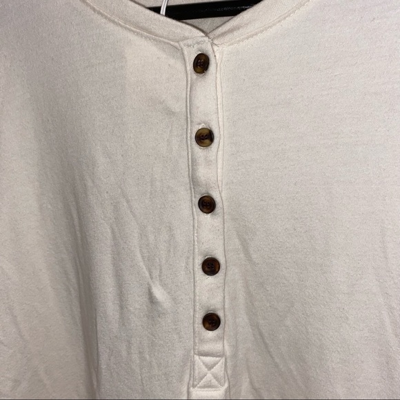 NWT Marine layer double knit Henley Blanc de blanc size M and Xl - Picture 8 of 9
